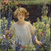Charles Courtney Curran Betty Newell oil painting